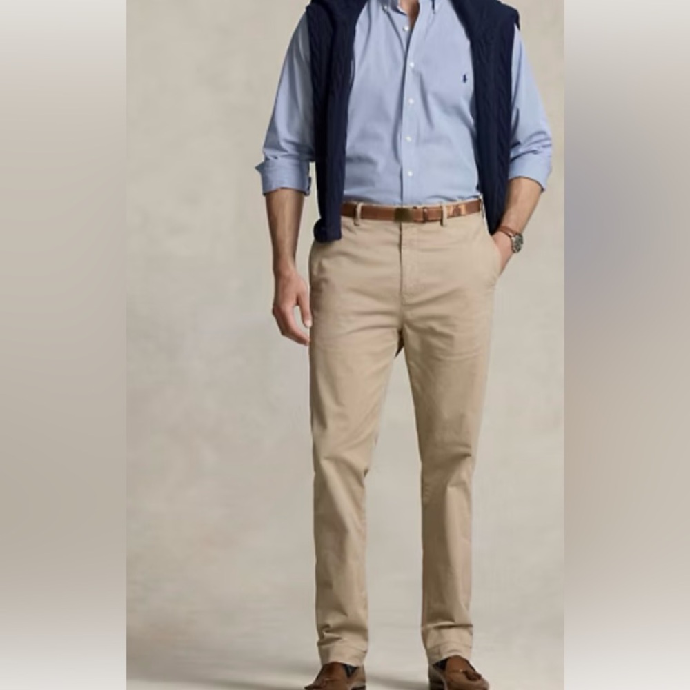 NWT Polo Ralph Lauren Men’s Classic Fit Pants In Tan Size 38X30